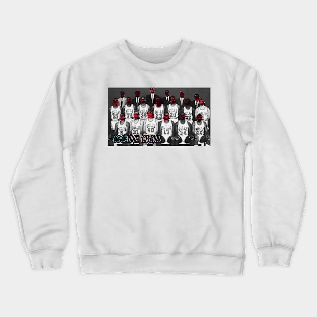 Cocaine Circus Team Photo Crewneck Sweatshirt by DDT Shirts